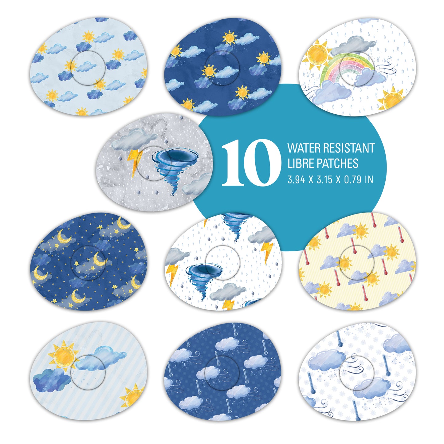 Freestyle Libre Weather Mix Design Patches