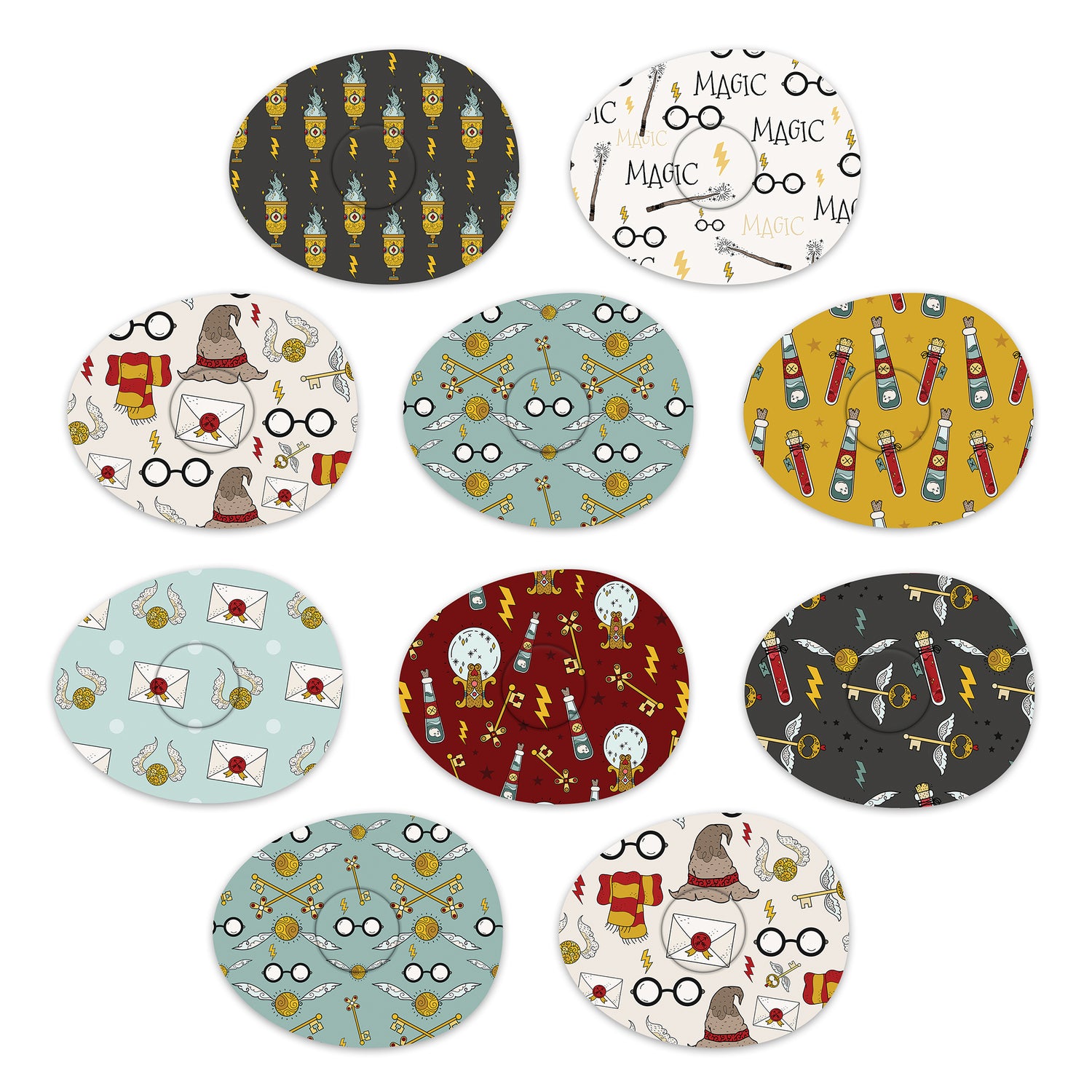 CLEARANCE OVAL - LIBRE 2 PATCHES- assorted designs