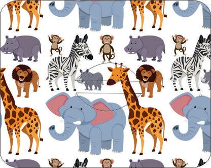 Medtronic Safari Animals Design Patches 10 pack